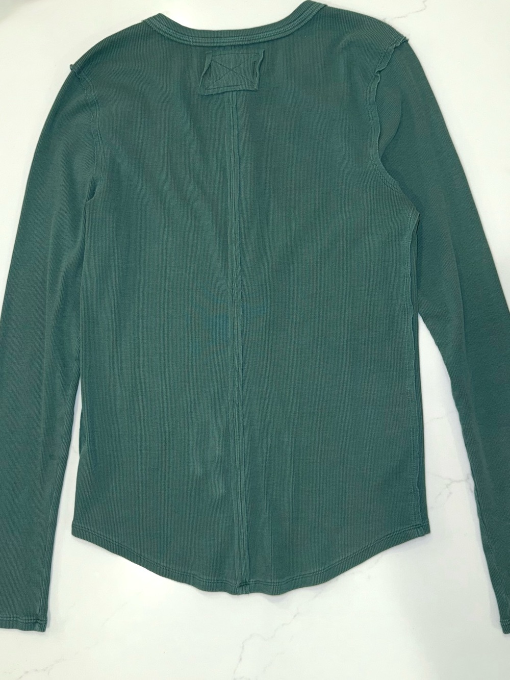 Free People We the Free Jamie Henley Ribbed Top XL in Uncut Emerald - Picture 6 of 8